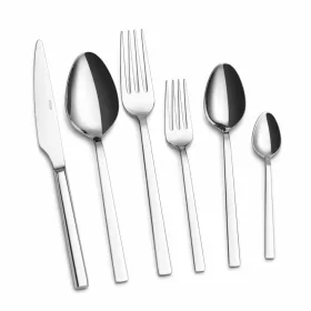 Set de tacâmuri, 36 piese, oțel inoxidabil, argintiu