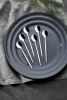 Set de tacâmuri, 30 piese, oțel inoxidabil, argintiu