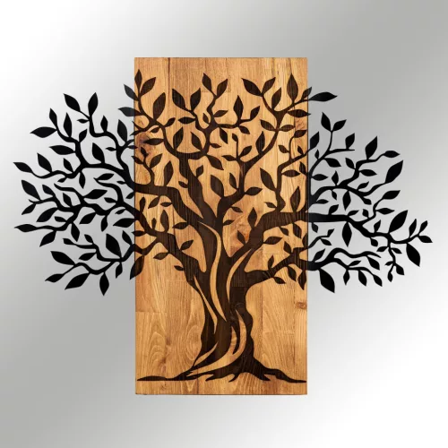 Accesoriu decorativ din lemn, copacul vieții, 72 x 58 cm