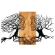 Accesoriu decorativ din lemn, lemn natural, 92 x 58 cm