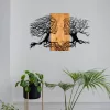 Accesoriu decorativ din lemn, lemn natural, 92 x 58 cm
