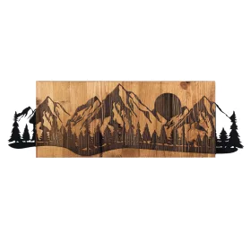 Accesoriu decorativ din lemn, lemn, 75 x 24 cm
