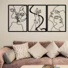 Decorațiune murală metalică, unitatea iubirii, 109 x 50 cm