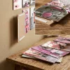 Pictură decorativă MDF, 12 bucăți, roz, 20 x 15 x cm