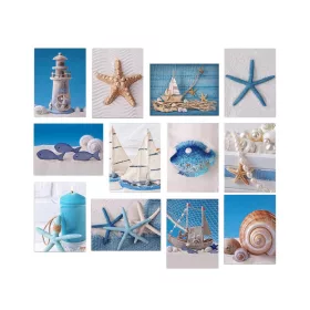 Pictură decorativă MDF, 12 bucăți, mare, 20 x 15 x cm