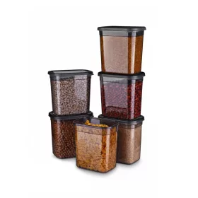 Set de 6 cutii pentru depozitarea alimentelor