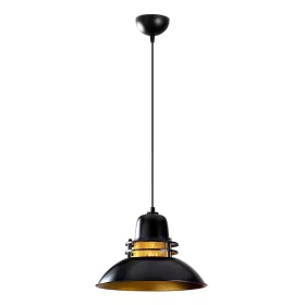 Lampă suspendată Berceste, neagră și aurie