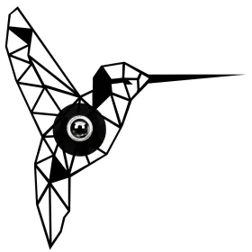 Lampă de perete Colibri, neagră