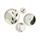 Pictură decorativă MDF, 4 bucăți, frunze, 20 x 15 x cm