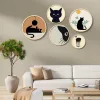 Pictură decorativă MDF, 5 bucăți, pisici, 20 x 15 x cm