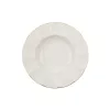 Set de farfurii, porțelan, crem-auriu, 24 piese