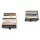 Raft de perete decorativ din metal, maro, negru 21x15x6cm