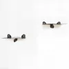 Raft de perete decorativ din metal, maro, negru 21x15x6cm