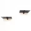 Raft de perete decorativ din metal, maro, negru 21x15x6cm
