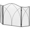 homcom-grila-de-protectie-pentru-semineu-pliabila-cu-3-panouri-negru-126-x-76-cm