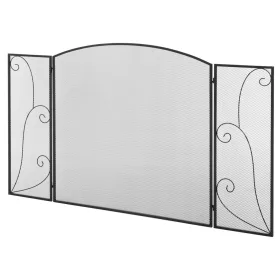 homcom-grila-de-protectie-pentru-semineu-cu-3-panouri-pliabile-metalica-neagra-132-x-76-cm