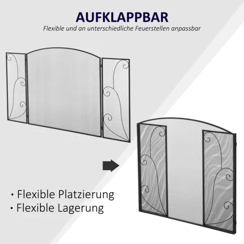 homcom-grila-de-protectie-pentru-semineu-cu-3-panouri-pliabile-metalica-neagra-132-x-76-cm