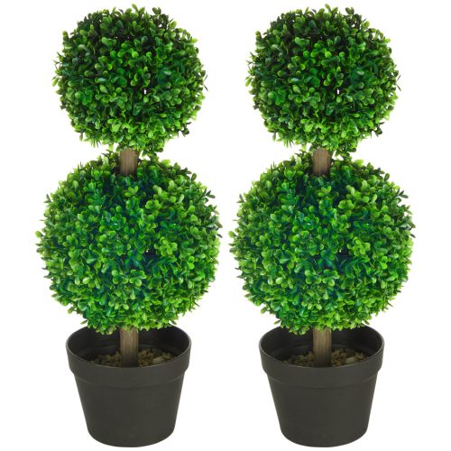 homcom-set-de-plante-artificiale-2-bucati-buxus-in-ghiveci-inaltime-60-cm