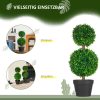homcom-set-de-plante-artificiale-2-bucati-buxus-in-ghiveci-inaltime-60-cm