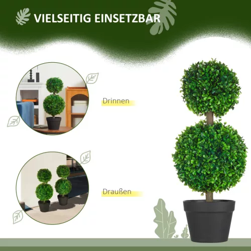 homcom-set-de-plante-artificiale-2-bucati-buxus-in-ghiveci-inaltime-60-cm