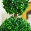 homcom-set-de-plante-artificiale-2-bucati-buxus-in-ghiveci-inaltime-60-cm