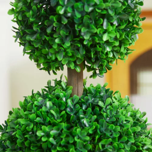 homcom-set-de-plante-artificiale-2-bucati-buxus-in-ghiveci-inaltime-60-cm
