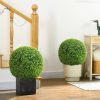 outsunny-set-de-plante-artificiale-2-bucati-buxus-40cm-inaltime
