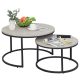 homcom-set-de-2-mese-de-cafea-cadru-metalic-empilabile-gri