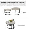 homcom-set-de-2-mese-de-cafea-cadru-metalic-empilabile-gri
