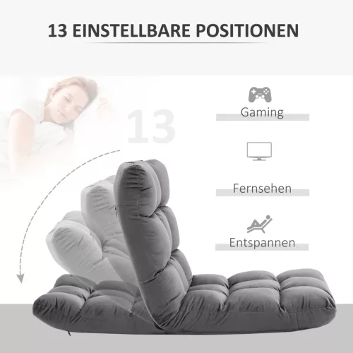 homcom-3-in-1-perna-de-sezut-pliabila-13-pozitii-metal-si-spuma-gri-inchis-55-x-71-x-53-cm