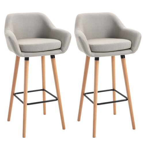 homcom-set-de-2-scaune-de-bar-din-panza-de-in-cu-perna-si-suport-pentru-picioare-bej-inalt