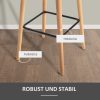 homcom-set-de-2-scaune-de-bar-din-panza-de-in-cu-perna-si-suport-pentru-picioare-bej-inalt