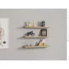 Set de 3 rafturi de perete, stejar safir