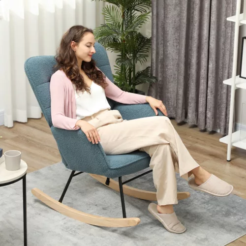 homcom-scaun-balansoar-scaun-de-relaxare-cu-lana-berbera-albastrugri-71-x-92-x-101-cm