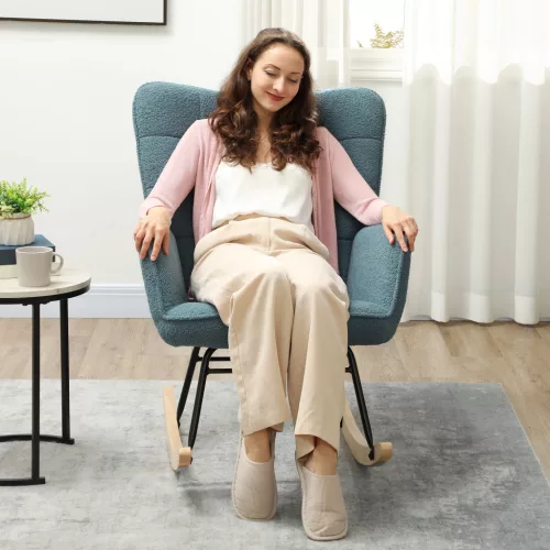 homcom-scaun-balansoar-scaun-de-relaxare-cu-lana-berbera-albastrugri-71-x-92-x-101-cm