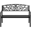 outsunny-banca-de-gradina-pentru-2-persoane-banca-metalica-neagra-cu-model-floral