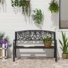 outsunny-banca-de-gradina-pentru-2-persoane-metal-negru