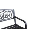 outsunny-banca-de-gradina-pentru-2-persoane-metal-negru