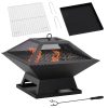 outsunny-foc-de-gradina-din-otel-bol-pentru-foc-45-x-45-x-34-cm-negru