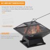 outsunny-foc-de-gradina-din-otel-bol-pentru-foc-45-x-45-x-34-cm-negru
