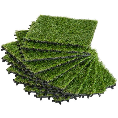 outsunny-set-gazon-artificial-10-bucati-30-x-30-cm-piese-interconectabile-cu-drenaj