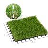 outsunny-set-gazon-artificial-10-bucati-30-x-30-cm-piese-interconectabile-cu-drenaj