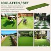outsunny-set-gazon-artificial-10-bucati-30-x-30-cm-piese-interconectabile-cu-drenaj