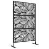 outsunny-paravan-despartitor-model-frunze-suport-pentru-intimitate-122-x-198-cm-otel-negru