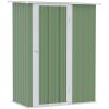 outsunny-magazie-de-gradina-depozitare-unelte-otel-verde-142-x-84-x-189-cm