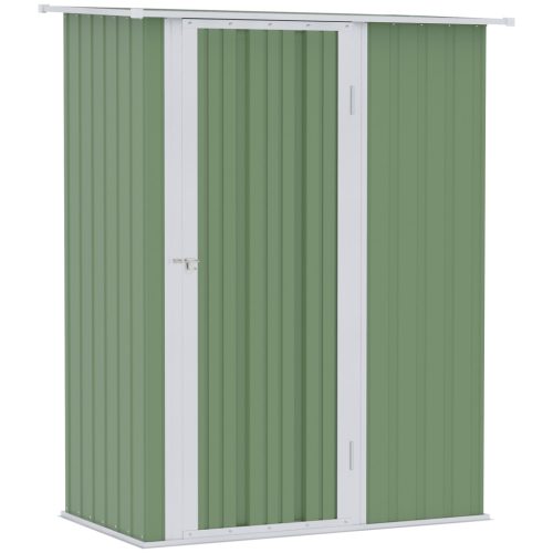 outsunny-magazie-de-gradina-depozitare-unelte-otel-verde-142-x-84-x-189-cm