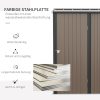 outsunny-magazie-de-gradina-depozit-pentru-unelte-otel-maro-161-x-94-x-196-cm