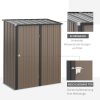 outsunny-magazie-de-gradina-depozit-pentru-unelte-otel-maro-161-x-94-x-196-cm