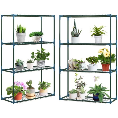 outsunny-set-de-2-rafturi-pentru-flori-etajera-pentru-plante-cu-4-niveluri-otel-verde-70-x