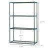 outsunny-set-de-2-rafturi-pentru-flori-etajera-pentru-plante-cu-4-niveluri-otel-verde-70-x